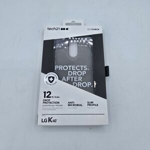 Tech 21 Evo Check Series Gel Case for LG K40 - Smokey Black